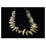 Antique Indian  bird, fetish necklace with jade