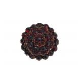 Antique Bohemian garnet brooch ++ - 3pcs