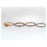 Four Vintage Gold Rings - 7 gms