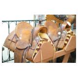 Matching Antique Brydon Bros. L.A. Calif. Saddles