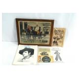 Tom Mix picture & 3 books