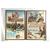 2 Western posters - full sheets framed
