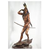 Elie Hazak 39" Bronze statue - "Buck Hunter"