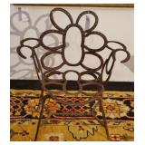 Vintage Horseshoe Art Patio chair
