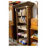Rope twist 5 shelf bookcase 80" x 45" x 18.5"