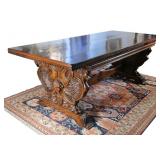 American Renaissance Revival Trestle table ca 1880