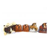 6 Bookends - Western - Broncos