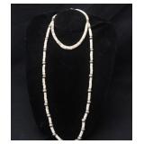 Two Rare Antique Native Heishi Necklaces