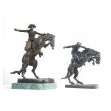 Fredrick Remington bronzes (2)