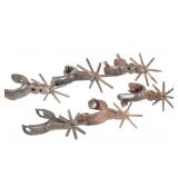 Mexican antique spurs - 3 pair