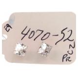 * CZ stud earrings - 4 Sets  plus