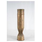 1919 WWI brass Shell Art  - 13.5" x 3"
