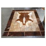 Cowhide patchwork 73.5" 62"