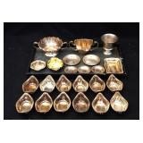 Antique Sterling Pierced nut dishes 20 pcs 616grms