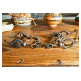 3 California and Mexican antique Bits w silver