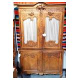 Highly Carved Louis XVI Antique French Cabinet