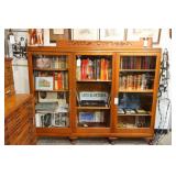 Luis Ortega Personal 3 door oak bookcase -