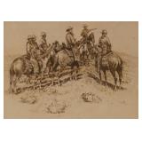 Edward Borein (1872-1945) etching #35