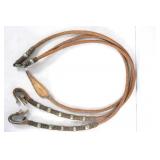 Antique rawhide braided romel