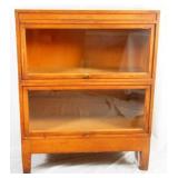 2 Stack quarter sawn oak Globe Lawyers bookcase