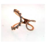 14kt gold  "Zeghani Designer Diamond ring