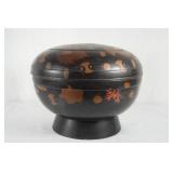 Japanese LAQUERED  pedestal bowl