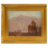 Wagon Train Oil on Canvas