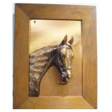 Horse head copper plaque 18" x 14"