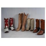 4 Cowboy boots - Nicomas, Dan Post, Justin ...