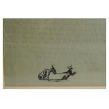 Edward Borein Drawings on Willaim James Letter