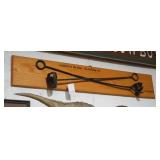 Branding Iron sign display  trademark of the West