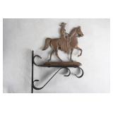 Vaquero Horse & Rider bronze wall bracket