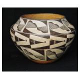 Acoma Pueblo polychrome pottery olla
