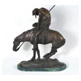 J.C Frazer End of the Trail bronze 18" x 15 1/2"