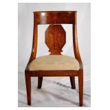 Antique Biedermeier Style Gondola Side Chair