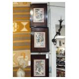 3 Antique Chinese tiles