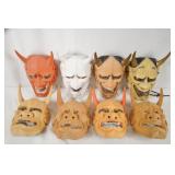 Japanese Shikami Noh Theater Masks