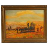 Wagon Train WEST  o/b unsigned