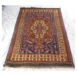 Antique Caucasian Kazak tribal area rug 67' x 45
