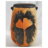 Otto Heino Ginko leaf wood fired vase