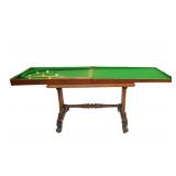 Rare 1850 Folding  'Billiards' Pool table