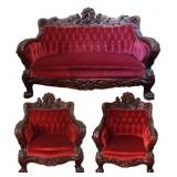 3pc S. Karpen & Bros. Art Nouveau parlor set