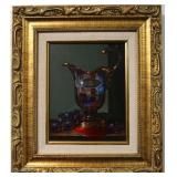 Stanley M. Brice stillife oil on canvas - grapes