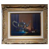 Stanley M. Brice stillife oil on canvas