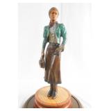Christopher Pardell Bronze Western Cowgirl
