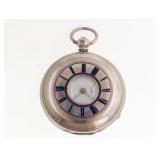Sterling Demi Hunter 1870 Keywind watch