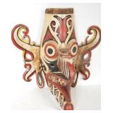 Borneo Wood Carved Dayak Hudoq Mask