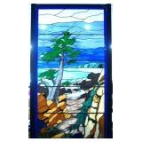 Robert Eyberg 'Calif. Coast' Stained glass window