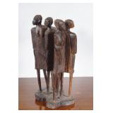 African carved wood sculpture