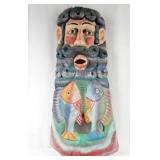 Vintage Mexico folk festival 'Barbon' fish mask